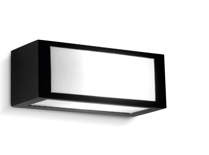APLIQUE ALUMINIO BIDIRECCIONAL 1 VISOR ACRILICO FRONTAL + 1 LATERAL