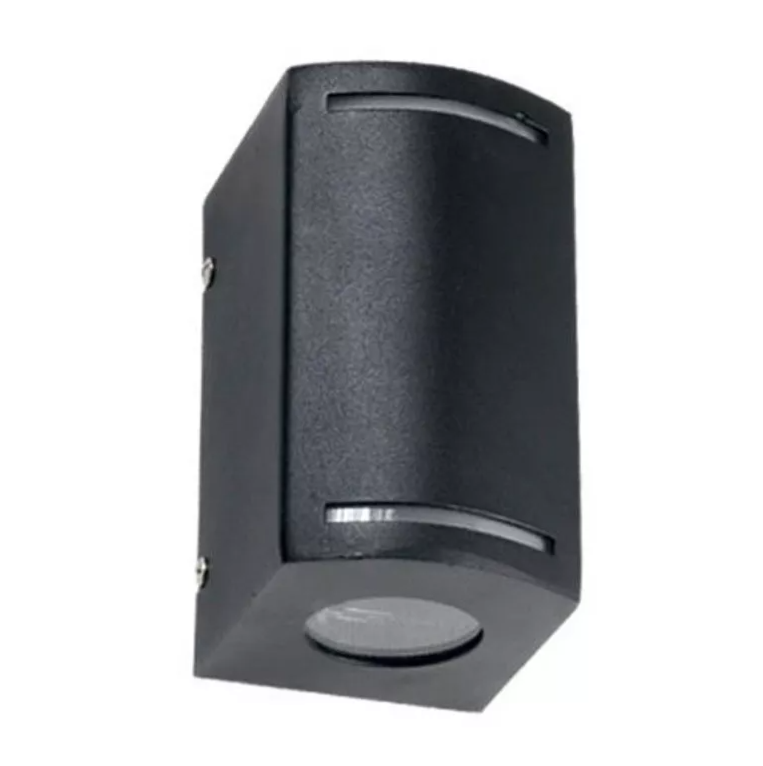 APLIQUE BIDIRECCIONAL NEGRO ALUMINIO 2 LUCES GU10