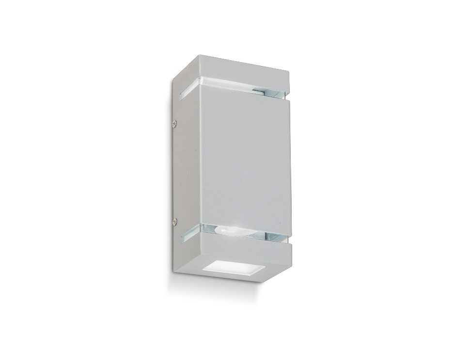 APLIQUE BIDIRECCIONAL GU10 NEGRO/PLATA 