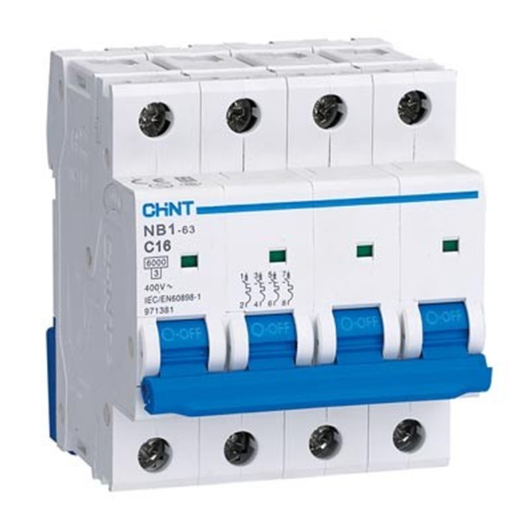 INTERRUPTOR TERMICO 4X32A 6K CHINT 