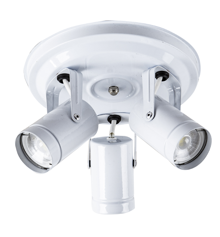 APLIQUE 3 LUCES MOVIL BASE REDONDA SJ